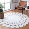 Safavieh 4 x 4 ft. Cape Cod Round Area RugIvory CAP226A-4R - alternate 4
